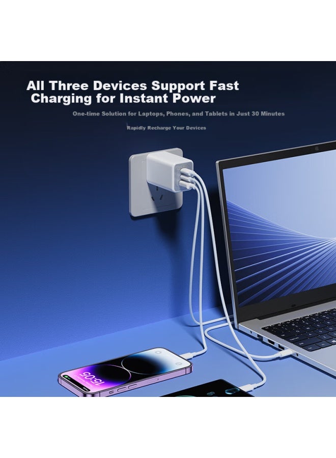 Bkayp67w Gan Super Fast Charging Set, 27w Phone Pd Fast Charging, 2-meter Tc Cable, 45w/65w Charger Head, Suitable For Huawei, Xiaomi, Apple, Lenovo Laptops And Tablets - Image 4