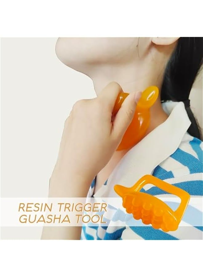 إسكدنيا جهاز قشط الجسم Gua Sha ، فرشاة من الراتنج لتعزيز الدورة الليمفاوية والأيض ، والوقاية من السيلوليت ، وتدليك نقاط الضغط وتحفيز الليمفا والعلاج بالتدليك. - Image 2
