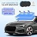 EcoNour Car Windshield Sunshade Umbrella Foldable Windshield Sun Shade Cover Front Car Window Shade for Maximum UV Rays Heat Protection 240T Polyester Umbrella Sunshade - Image 3