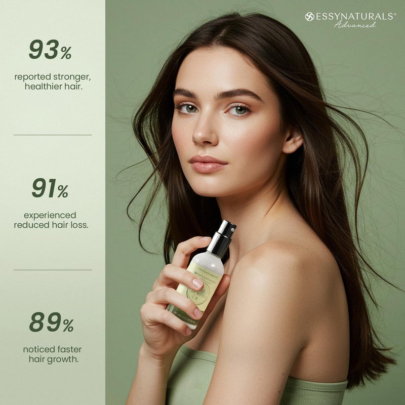 EssyNaturals Advanced Essynaturals Hair Growth Oil with Biotin - Caffeine and Castor Oil for Fuller, Thicker, Longer Hair - Image 5