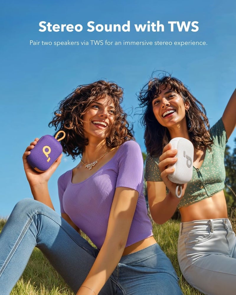 soundcore Select 4 Go Ultra Portable Bluetooth Speaker by Anker, 20H Playtime, IP67 Waterproof and Dustproof, Floatable, Customisable Pro EQ, Wireless Stereo Pairing, Ideal for Home, Outdoors, Hiking - Image 5