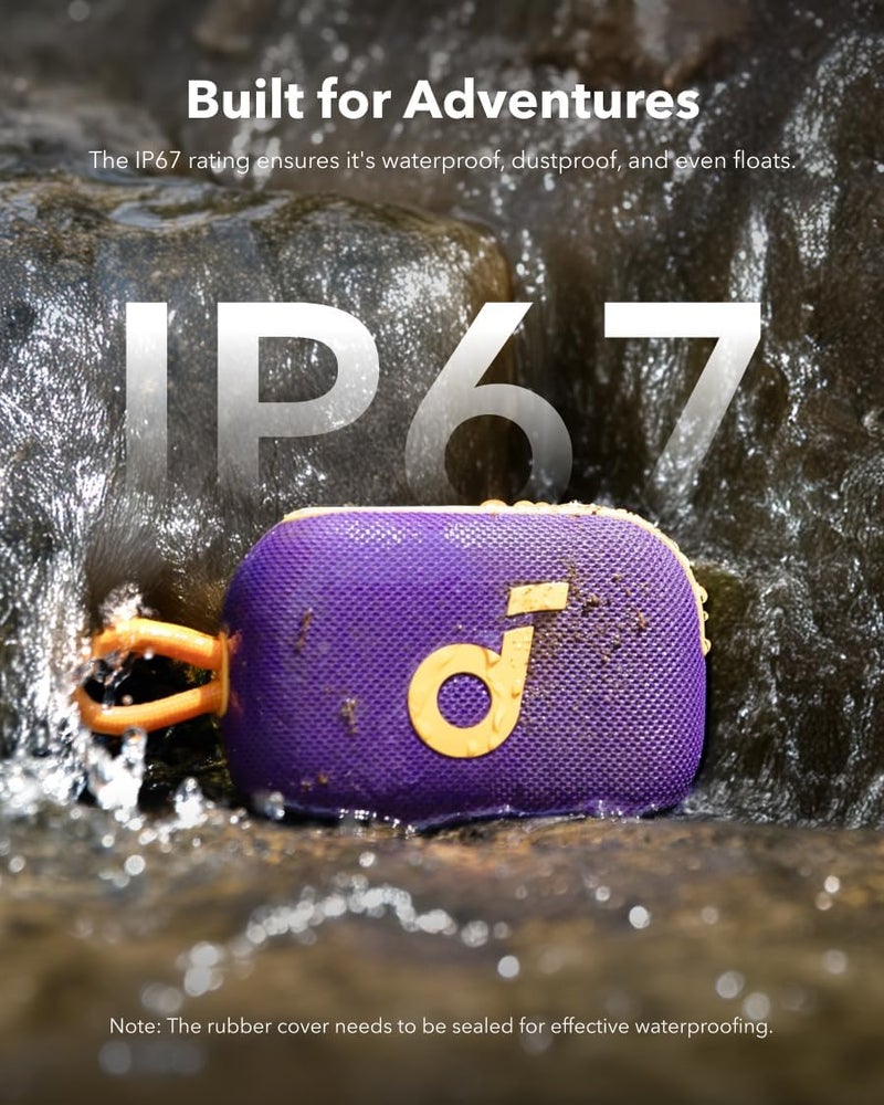 soundcore Select 4 Go Ultra Portable Bluetooth Speaker by Anker, 20H Playtime, IP67 Waterproof and Dustproof, Floatable, Customisable Pro EQ, Wireless Stereo Pairing, Ideal for Home, Outdoors, Hiking - Image 3