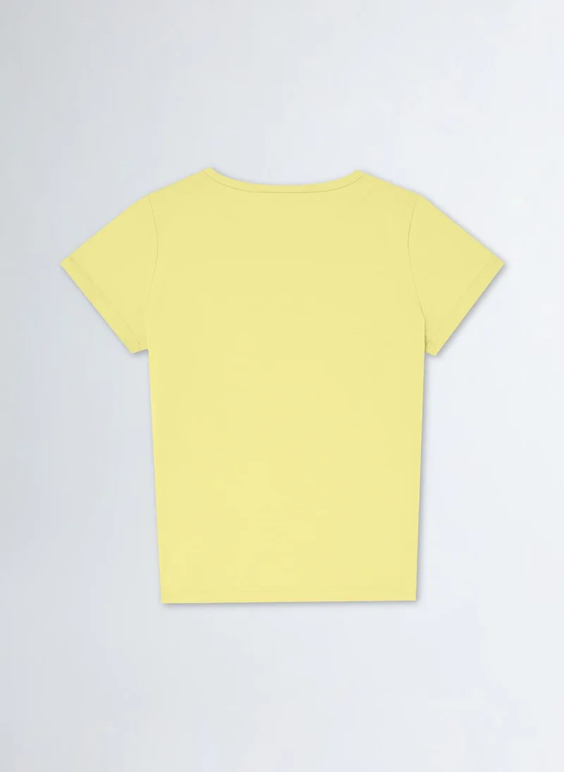 Liu Jo T-Shirt with Logo and Gemstones