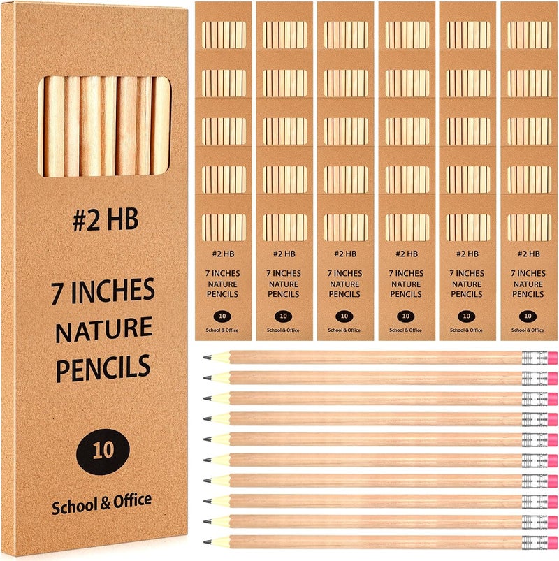Geyoga 30 Packs of 300 Count #2 Pre Sharpened Pencils with Top Erasers Woodcased #2 HB Pencils Bulk Pack Pencils for Kids School Supplies Teacher Classroom Office Pencils(Wood Color) - Image 1