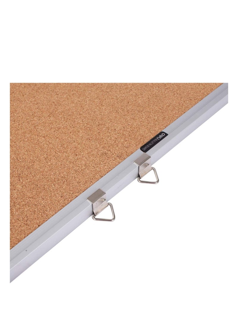 Deli 45x60cm Hard Fiber Bulletin Cork Board  - Image 2