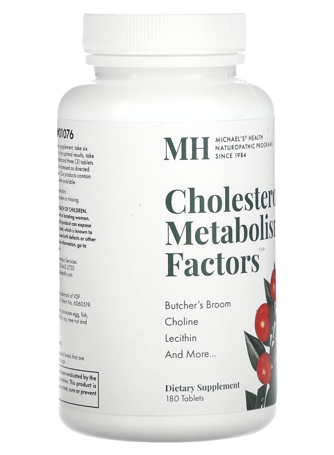 Michael's Naturopathic Cholesterol Metabolism Factors 180 Tablets - Image 2