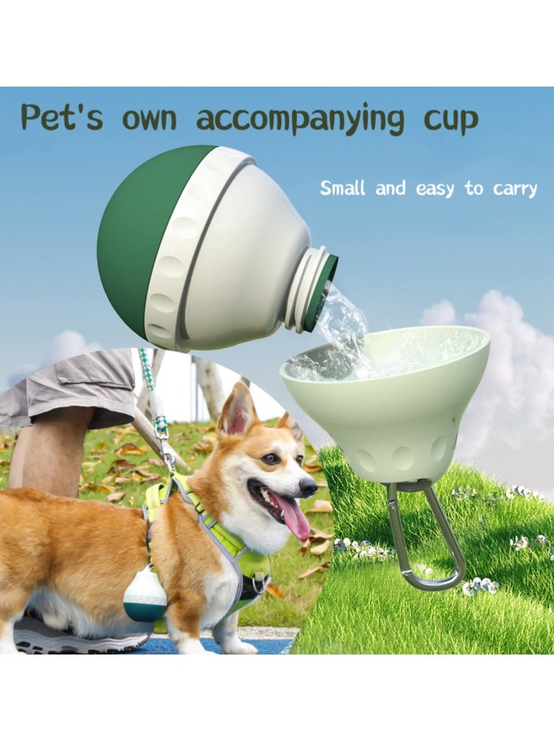 Excefore Portable Dog Water Bottle and Food, Dog Travel Water Bottle Detachable Bowl Leak Proof Portable, Leak-proof Drinking Bottle Bowl,  for Outdoor Walking, Hiking, Trave - Image 4