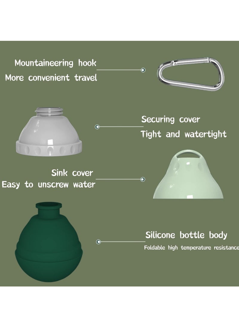 Excefore Portable Dog Water Bottle and Food, Dog Travel Water Bottle Detachable Bowl Leak Proof Portable, Leak-proof Drinking Bottle Bowl,  for Outdoor Walking, Hiking, Trave - Image 3