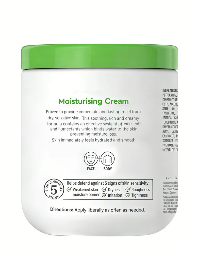 Moisturising Cream 550g (White) - Intense Hydration for Dry to Very Dry Sensitive Skin - Image 2
