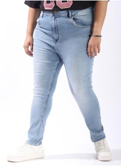 HIGH STAR Women Comfort Skinny Fit High-Rise Light Streachable Fade Jeans  - Image 3