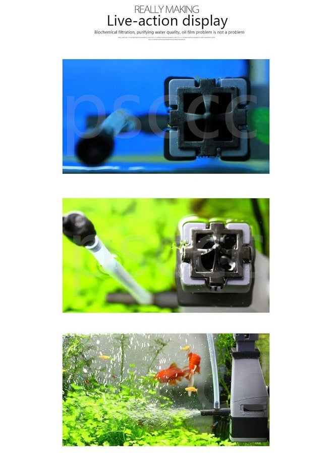 VAYINATO Sunsun (JY-02 | 3W | 300L/H) Aquarium Surface Skimmer - Enhancing Aquarium Water Quality Ideal for Salt & Freshwater Tanks, Removes Film & Oil from Water Surface with Suction Cup - Image 5