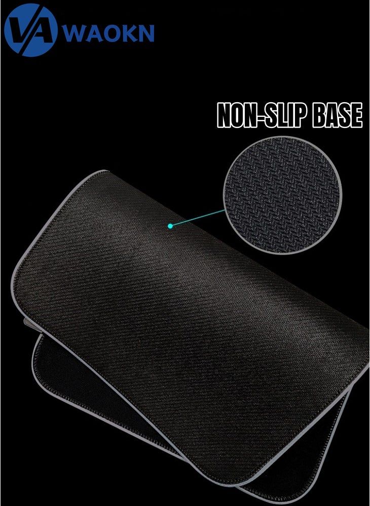 WAOKN - Large Gaming Mouse Pad XL Anti-Skid Mousepad Large Keyboard Mouse Pad Desk Mat with Stitched Edges Super Creative LED RGB MousePad - Image 1