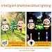 YZYOE 6 Pack LED Outdoor Solar Ground Inserted Christmas Decorative Lights Waterproof Solar Courtyard Christmas Tree Snowman Santa Claus Light with 8 Color Light Modes - Image 2