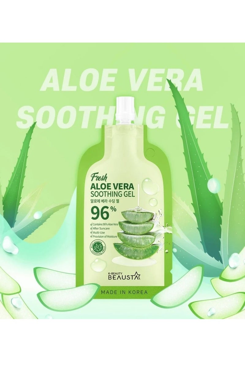 BEAUSTA Natural Ingredients Moisture Soothing Aloe Vera Soothing Gel (3 Sachets ) 20 Ml - Image 2