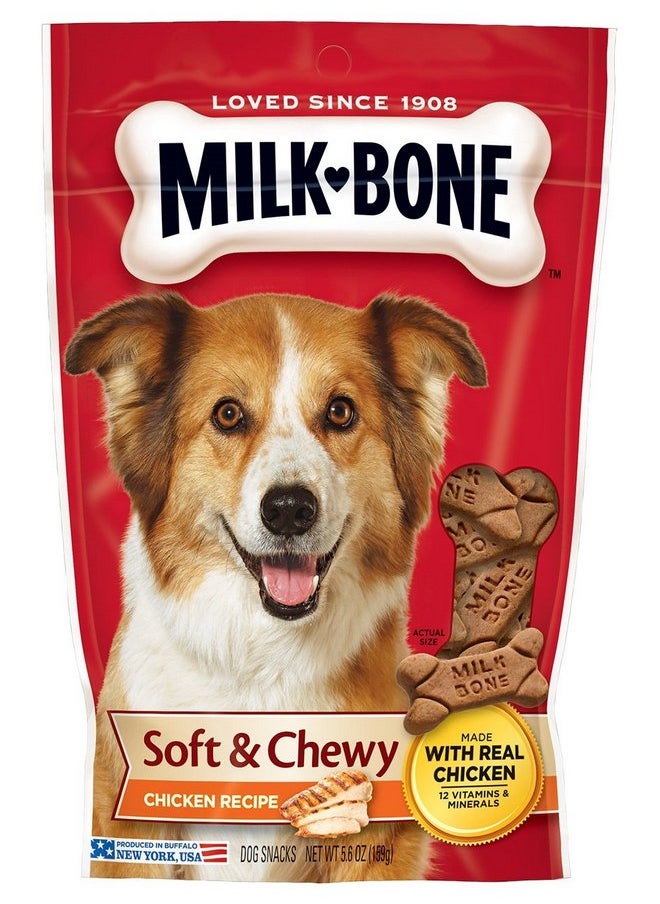 Milk-Bone Soft & Chewy Chicken Recipe Dog Treats, 5.6-Ounce (Pack Of 5) - pzsku/ZC324BA8C37436A58EE78Z/45/_/1737032193/54ce21e8-51fc-4f15-a1a9-a7954b64d6b1