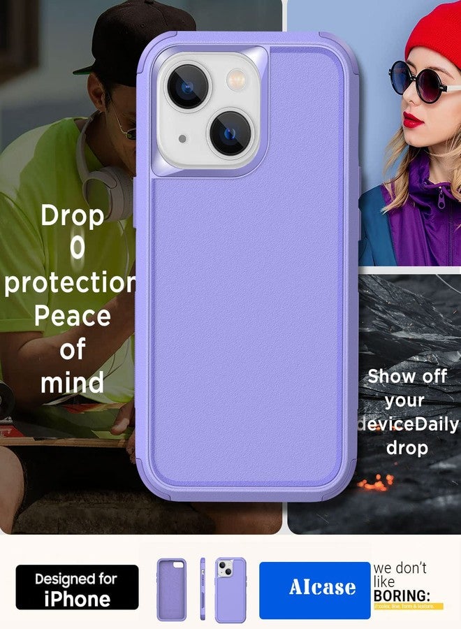ايه اي كيس جراب AICase المتين ثلاثي الطبقات لهاتف iPhone 14 (6.1 بوصة) - مقاوم للصدمات بمعايير عسكرية، تصميم نحيف، مانع للانزلاق، لون بنفسجي - Image 5