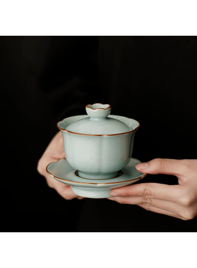 TANGFENG Tang Feng Li Gui Lian Ru Kiln Tea Set, Complete Kung Fu Tea Set, High-end Housewarming Gift, Tea Set Gift Box, Holiday Gift - Image 3