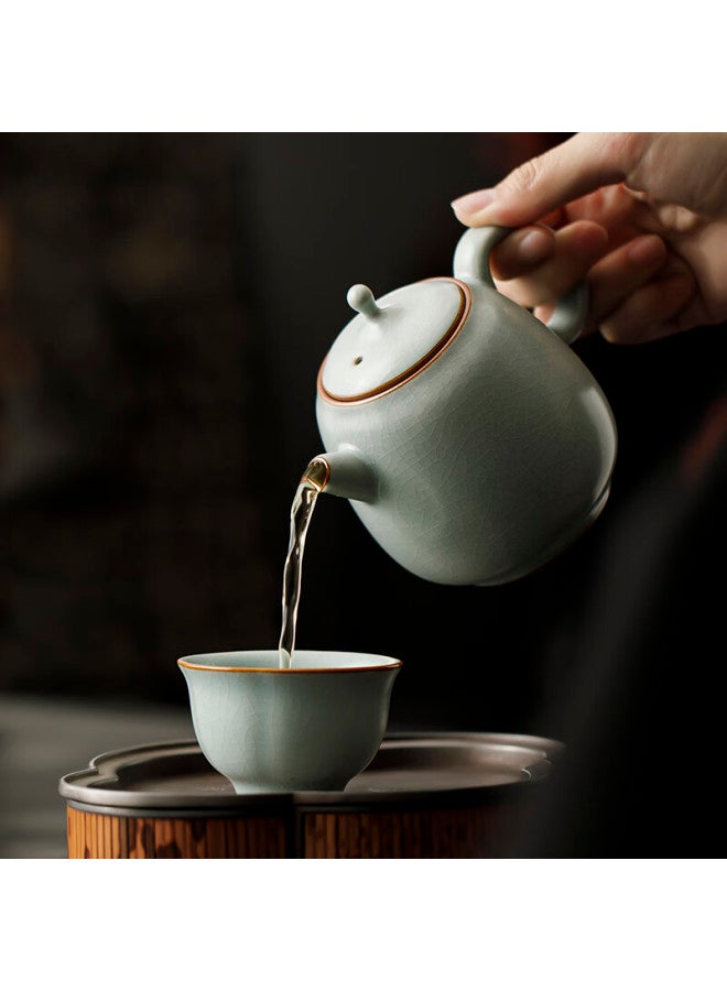 TANGFENG Tang Feng Li Gui Lian Ru Kiln Tea Set, Complete Kung Fu Tea Set, High-end Housewarming Gift, Tea Set Gift Box, Holiday Gift - Image 5