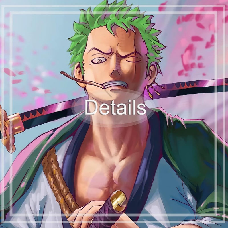 KAIWALK Anime One Piece Poster Roronoa Zoro Print on Canvas Painting Wall Art for Living Room Decor Boy Gift (Unframed, Zoro 1) - Image 4