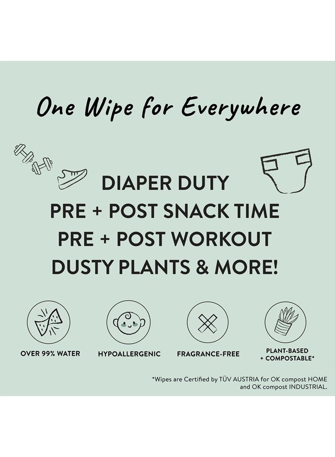 The Honest Company Clean Conscious Unscented Wipes | Over 99% Water, Compostable, Plant-Based, Baby Wipes | Hypoallergenic for Sensitive Skin, EWG Verified | Geo Mood, 648 Count - Image 3