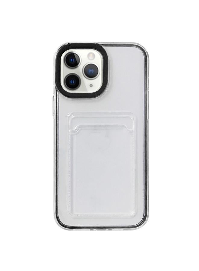 زبون جراب لهاتف iPhone 11 Pro Max، جراب شفاف 360 درجة، مقاوم للصدمات مصنوع من مادة البولي كربونات + مادة TPU، مع فتحة للبطاقة - Image 1