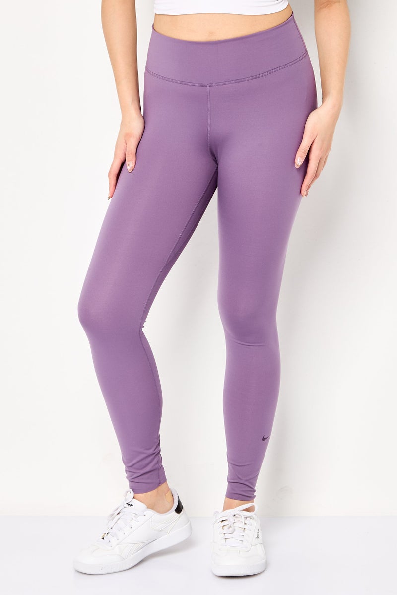 Nike Women Tight Fit Training Leggings, Purple - Image 1