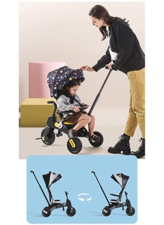 Baby Foldable Tricycle 7 in 1 Trike for Toddlers Age 1.5-5 with Push Handle for Kids(Panda Black) - pzsku/ZC325598C02ACB129E3AFZ/45/_/1652709433/30ff70e7-9865-497c-b710-4e886d9a94bd