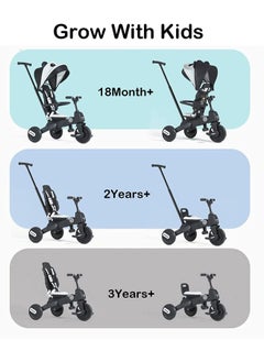 Baby Foldable Tricycle 7 in 1 Trike for Toddlers Age 1.5-5 with Push Handle for Kids(Panda Black) - pzsku/ZC325598C02ACB129E3AFZ/45/_/1652709433/985cbf90-dbc6-4e5b-a8a7-2a3d606f413c