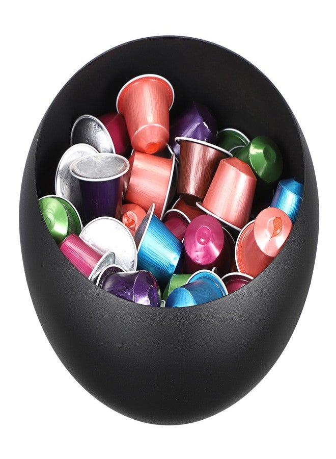 ELLDOO Coffee Pod Holder, Black Metal Coffee Pod Storage for K Cup Nespresso Vertuo Keurig, Creamer Organizer Candy Bowl Fruit Jar for Countertop Kitchen Breakroom (Without Base) - Image 1