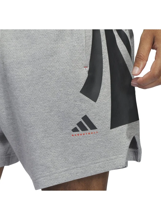 adidas شورت أديداس ADI BB PK قصير للجنسين رمادي أوريجينالز