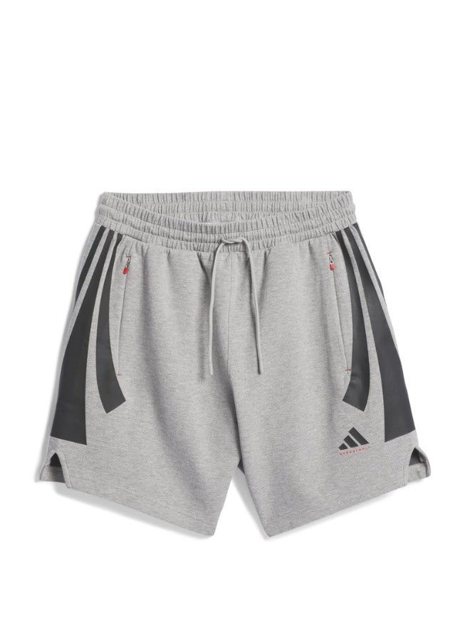 Adidas adidas ADI BB PK SHORT Grey Originals Unisex SHORTS  - Image 4