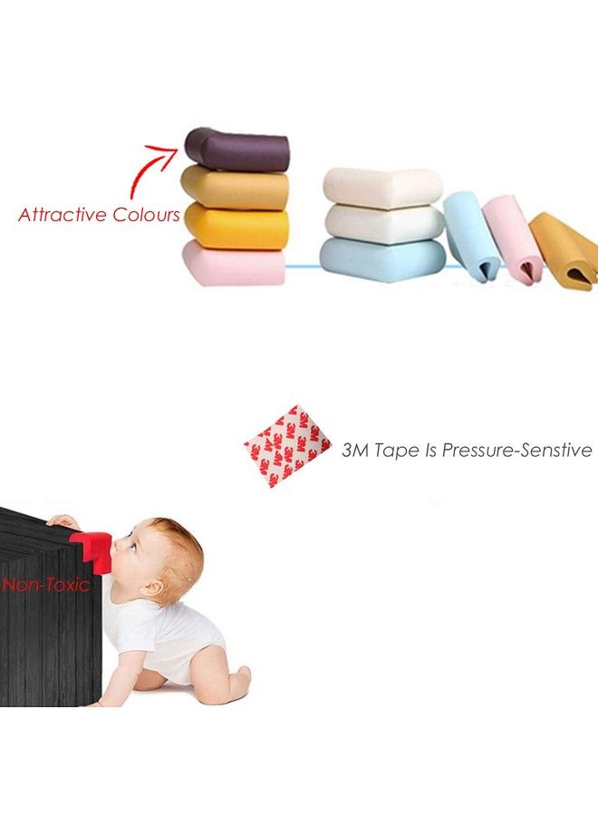 Safe-O-Kid High Density U Shaped Small Size Nbr Corner Cushions (Pack Of 12 Light Brown) - Image 4