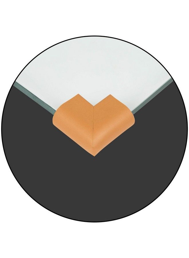 Safe-O-Kid High Density U Shaped Small Size Nbr Corner Cushions (Pack Of 12 Light Brown) - Image 2