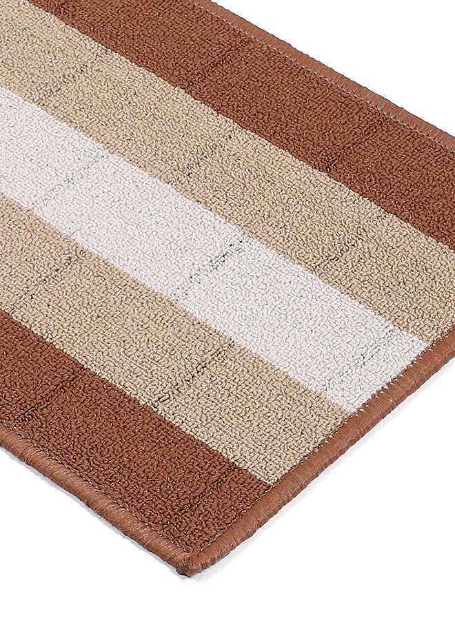 Status حصيرة مدخل أمامية مضادة للانزلاق من ستاتوس كونتراكت|(38x58سم) سجادة غرفة المعيشة لمدخل الباب|حصيرة أرضية من البولي بروبيلين للمنزل|سجادة صغيرة أساسية للمكتب وغرفة النوم والمطبخ| (بني)، مستطيلة - Image 4