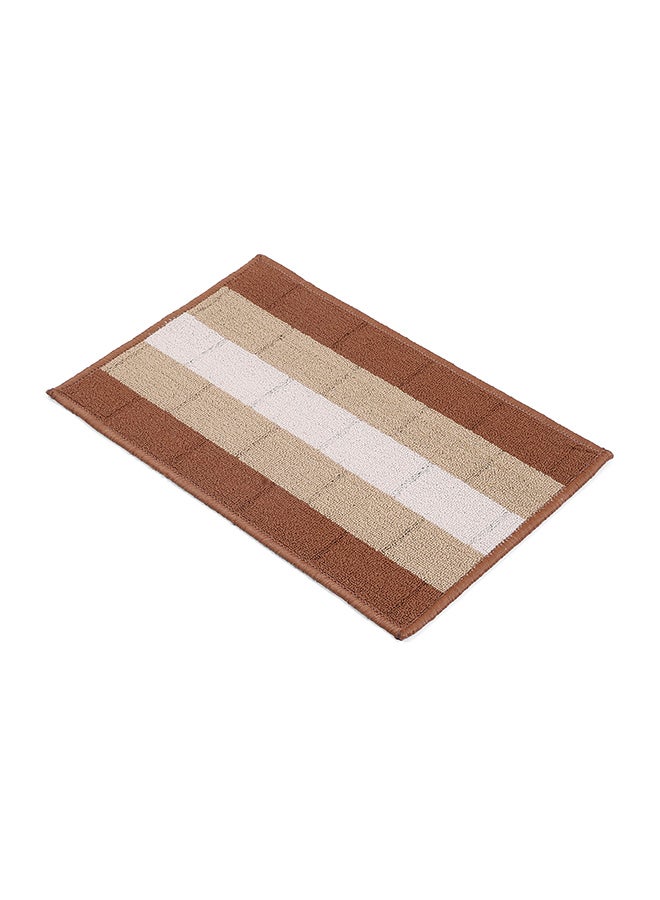 Status حصيرة مدخل أمامية مضادة للانزلاق من ستاتوس كونتراكت|(38x58سم) سجادة غرفة المعيشة لمدخل الباب|حصيرة أرضية من البولي بروبيلين للمنزل|سجادة صغيرة أساسية للمكتب وغرفة النوم والمطبخ| (بني)، مستطيلة - Image 3
