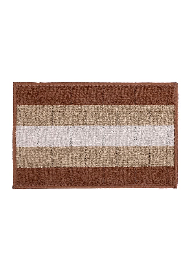 Status حصيرة مدخل أمامية مضادة للانزلاق من ستاتوس كونتراكت|(38x58سم) سجادة غرفة المعيشة لمدخل الباب|حصيرة أرضية من البولي بروبيلين للمنزل|سجادة صغيرة أساسية للمكتب وغرفة النوم والمطبخ| (بني)، مستطيلة - Image 2