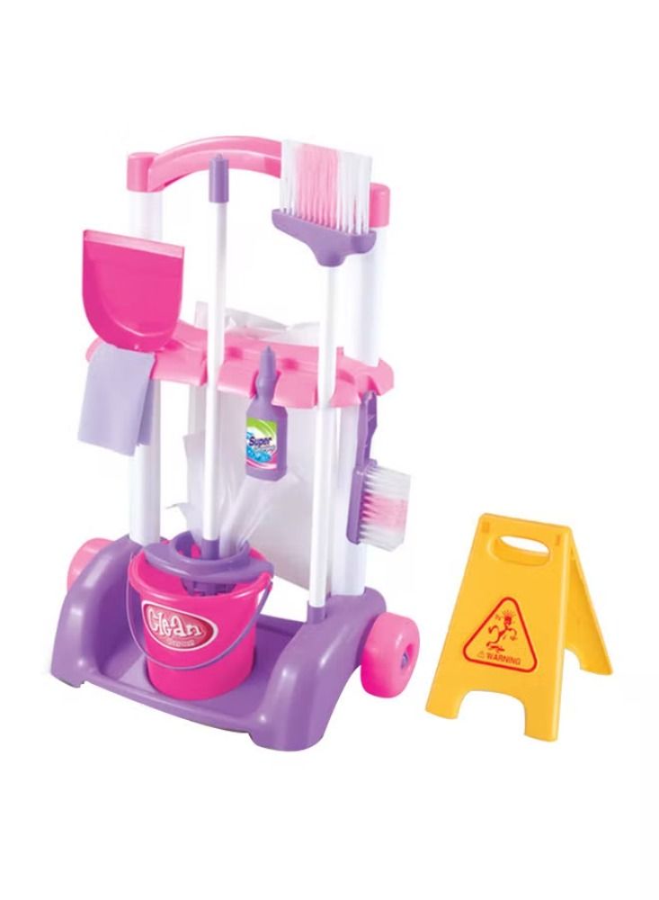 Dream Zone 9-Piece Portable Lightweight Little Helper Pretend House Cleaning Play Set - Image 1