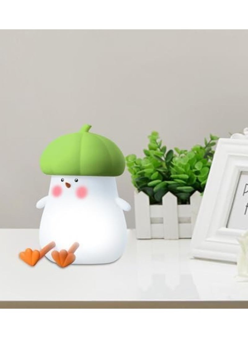 بيتا مصباح ليلي على شكل دجاجة - مصباح دجاجة بتقنية اللمس | مصباح ليلي دجاجة لطيف، مثالي لديكور غرفة النوم وغرفة المعيشة. - Image 2