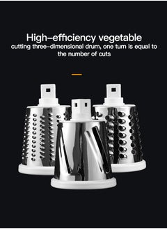 Sharpdo 4-Piece Vegetable Slicer 3 in 1 Handheld Spiral Rotary Drum Slicer  - Image 5