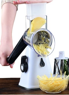 Sharpdo 4-Piece Vegetable Slicer 3 in 1 Handheld Spiral Rotary Drum Slicer  - Image 3
