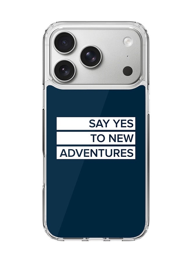 Stylizedd Classic Clear MagSafe Case for iPhone 17 Pro , Hybrid Soft Case Flexible Edges Anti Drop TPU PC Gel Thin Transparent Cover [ Designed for iPhone 17 Pro ] - Say yes to new adventures