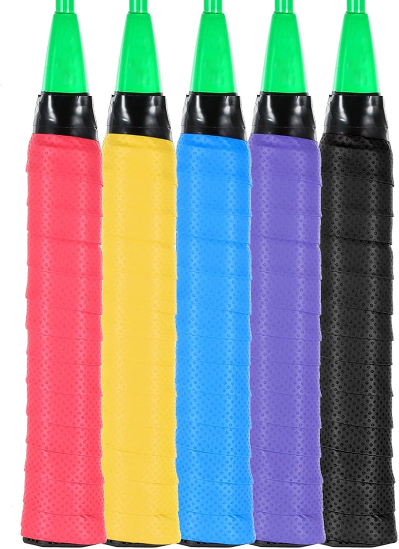 Tennis Racket 60pcs Antiskid Sweat Overgrips for Drying, Fits Any Handle, PU Material for Tennis/Squash/Badminton Racket, 60pcs - Image 4