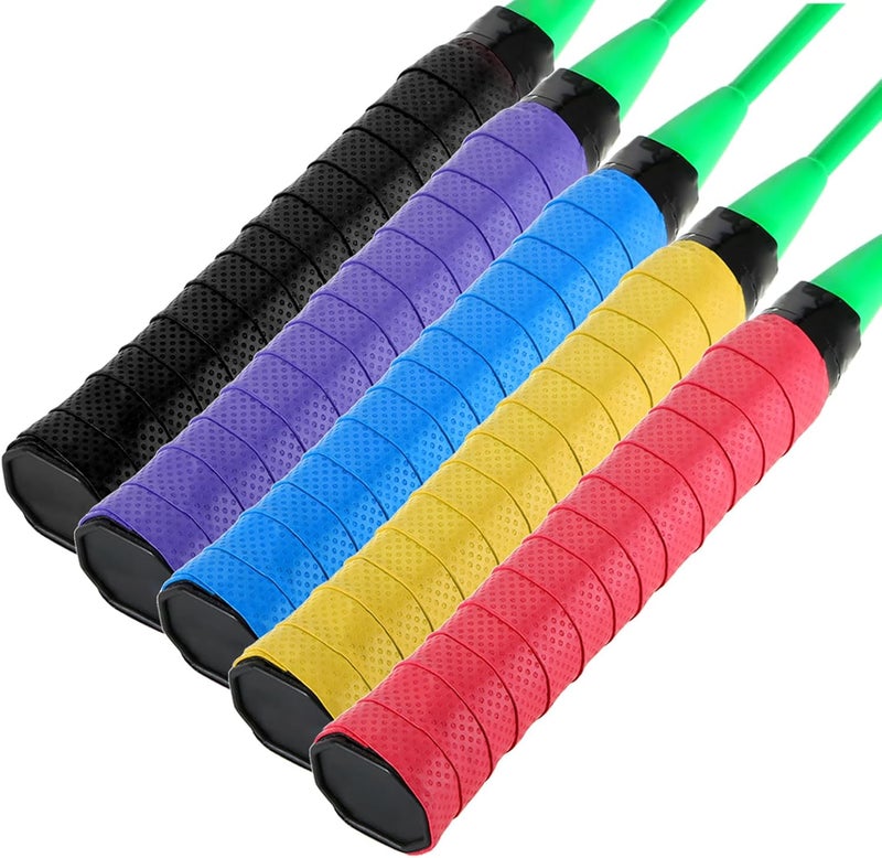 Tennis Racket 60pcs Antiskid Sweat Overgrips for Drying, Fits Any Handle, PU Material for Tennis/Squash/Badminton Racket, 60pcs - Image 2