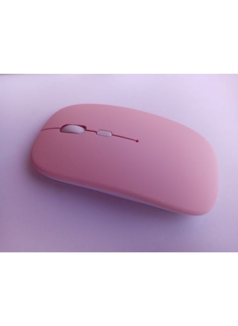 Wireless Optical Mouse 1600dpi High Resolution Usb Interface For Laptop Desktop Computer-Color:Luminous Version 2.4g + Bluetooth Dual-mode Frosted Powder