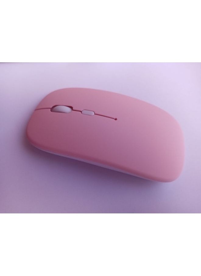 Generic Wireless Optical Mouse 1600dpi High Resolution Usb Interface For Laptop Desktop Computer-Color:Luminous Version 2.4g + Bluetooth Dual-mode Frosted Powder  - Image 1