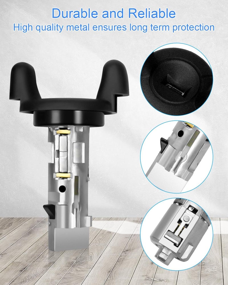 HUQUZN Ignition Switch Door Lock Cylinder Fit for Chevy Express Van GMC Savana Van 2001 2002 2003 2004 2005 2006 2007 Replace 704600 706591, with Keys - Image 2