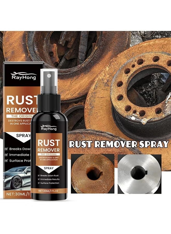 RAYHONG Rust Remover Spray, Rust Remover Spray, Rusts Removers for Metal, Rid Of Rust Forever for Multiple Surfaces Metal, Tools, Cars, Chains 30ml - Image 1