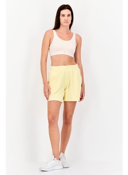adidas Originals Women Sportswear Fit Outdoor Shorts, Yellow  - Image 3