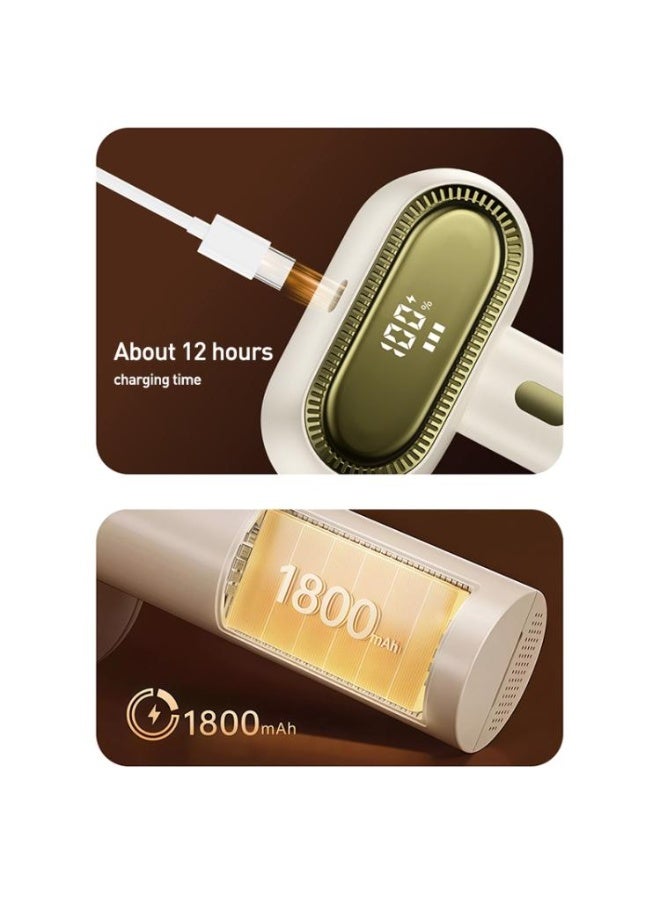 يسيدو ماكينة تشذيب الشعر الذكية EC20 بشاشة رقمية ورأسين (بيج) من Yesido - Image 5