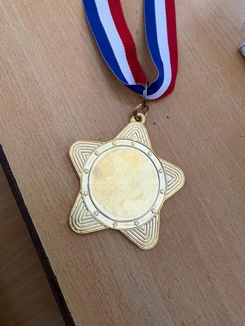 Canbee Sports Medal for School Winner, Olympic, Sports Champion, Cricket, Football, Badminton, Race, Volleyball, Basketball or Office RNR Rewards Madel (Rambo Star - 3 Medals) - Image 5